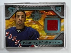 2001 Pacific Trading Titanium Manny Malhotra Relic Card HRA4-01 - Picture 1 of 2