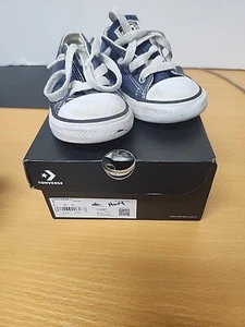 Unisex Toddler Converse Chuck Taylor All Star Low Top 7J237 Color Navy Size 8 - Picture 1 of 6