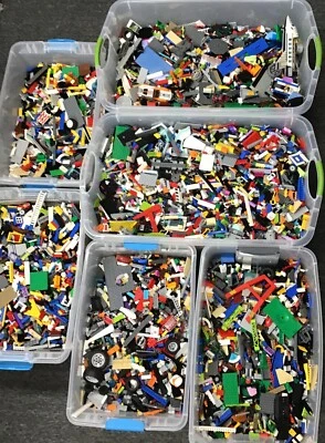 LEGO 1 Pound ☀️BUY 5 POUNDS GET 1 POUND FREE☀️Bricks Parts Pieces Bulk Lot! - Image 1 of 4