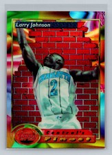 1993 Finest Larry Johnson  Refractors Charlotte Hornets