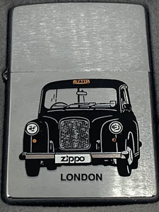 1999 London Taxi Zippo Lighter Hackney Carriage RARE NEW IN BOX Only one on eBay - Picture 1 of 4