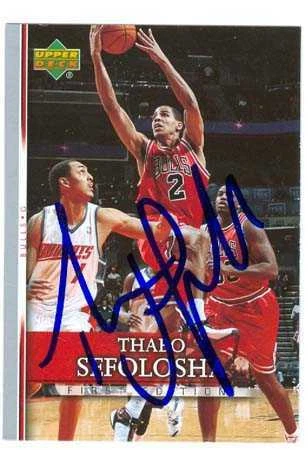 Thabo Sefolosha autographed Basketball Card (Chicago Bulls) 2007 Upper Deck #117 - Image 1 of 1