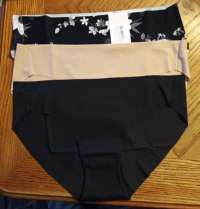 Auden Size XS (0-2) 3pc Nyon Underwear no Waistband 77% Nylon 23% Spandex AOL - Picture 1 of 11