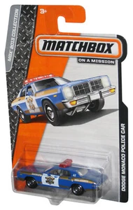 Matchbox MBX 2013 Collection Blue Dodge Monaco Police Car Toy - (Creased Card) - Picture 1 of 1