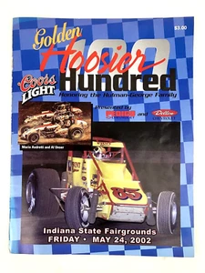 Hoosier Hundred Racing Program Indiana State Fairgrounds 2002 5 autógrafos - Imagen 1 de 7