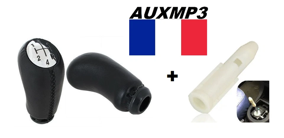 Pommeau de vitesse pour Renault Kangoo 2 + adaptateur pommeau - Imagen 1 de 1