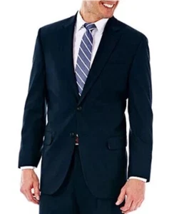 Haggar Mens Premium Stretch Classic Fit Suit Jacket Blue 50R - Picture 1 of 5