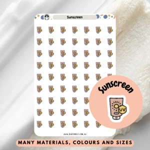 Sunscreen Planner Stickers - Picture 1 of 4
