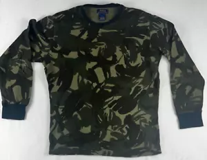 Polo Ralph Lauren Medium Men Camo Waffle-Knit Thermal Shirt Green Long Sleeve - Picture 1 of 8