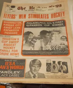 Philadelphia Flyers Dave Schultz Signed June 1974 The Hockey News w/LOA - Picture 1 of 4