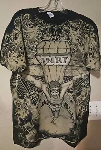 Jesus Christ Osbourne On Cross Vintage Men's Black Shirt Black Size XLarge - Picture 1 of 4