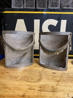 Antique 1920s Art nouveau Movie Theater Wall Lamp Industrial Entryway Lighting - Image 1 of 4