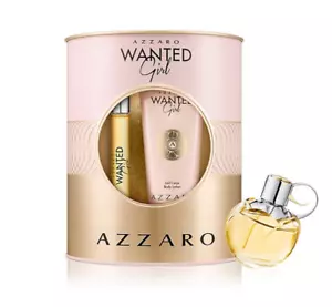 Azzaro Wanted Girl Gift Set, EDP Spray 80ml, Body Lotion 100ml & Travel EDP BNIB - Picture 1 of 8