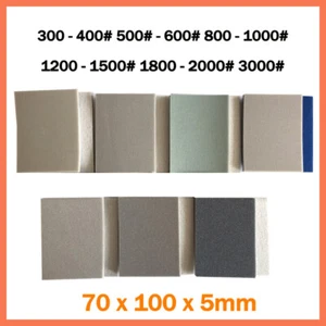 Schiuma abrasiva bagnata e asciutta spugna sabbia tampone carta vetrata grana fine flessibile - Foto 1 di 6