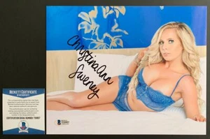 Christina Ann Sweney Signed 8x10 Photo B Autograph Sexy Bikini Model BAS COA - Bild 1 von 1