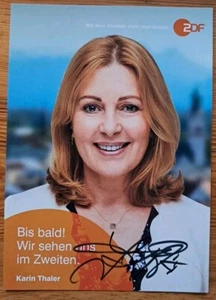 Karin Thaler Orig Autogramm signiert Schauspiel ROSENHEIM COPS uvm- AK - Bild 1 von 1