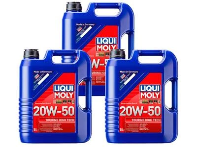 3x Original Liqui Moly 5L Aceite de Motor Aceite Touring High Tech 20W-50 Oil - Imagen 1 de 2