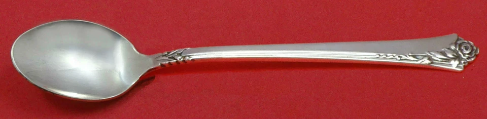 Oneida 大马士革玫瑰纯银婴儿喂食勺子 5 7/8 定制 — 第 1/1 张图片