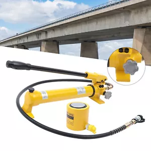 30 Tonnen Hydraulischer Wagenheber Luftpumpe Lift Tragbar Power Ram Reparaturwerkzeug + Handpumpe - Bild 1 von 11