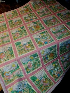 Osterhase & Hase hausgemachte Babydecke 44x52" - Bild 1 von 9