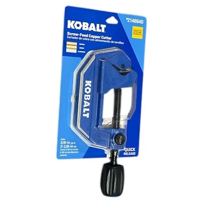 Kobalt Cutter 5/8" up to 2-1/8” OD Screw-feed Copper, Quick Release Cutter. (Z) - Image 1 of 2