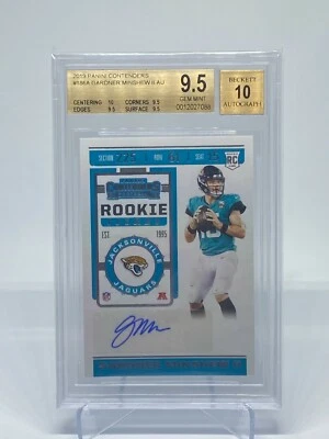 2019 Panini Contenders Gardner Minshew RC Rookie Ticket Autograph  - Image 1 of 2