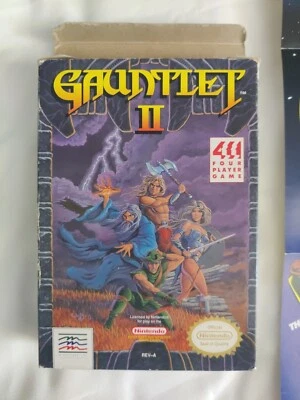 1990 NINTENDO NES GAUNTLET 2 II Original BOX & CONTENTS - Image 1 of 4