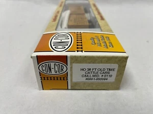 Con-Cor 0001-052094 HO 36' Old Time Cattle Car C&IL #8119 RTR - Picture 1 of 2