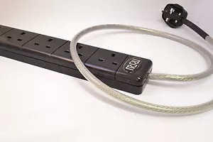 MCRU 6-FACH RHODINIERTER NETZBLOCK | LAPP KABEL | 2 METER LANG - Bild 1 von 4