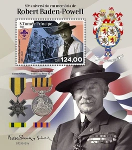 Robert Baden-Powell SCOUTING Scout/Scouts MNH 1v-Stamp Sheet #2 (2021 Sao Tome) - Picture 1 of 1