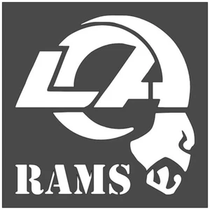 10"x10" Clear Plastic Stencil - Rams (SC811)***** - Picture 1 of 3
