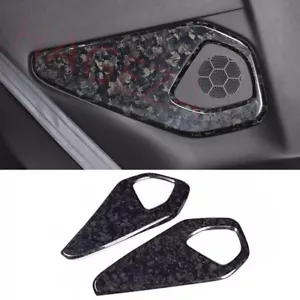 Forged Carbon Fiber Interior Rear Door Speaker Panel Trim For Subaru BRZ 2022-24 - Foto 1 di 14