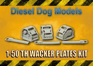 1-50 scale Wacker Plates-Set Of 3-Primered Resin Models - Picture 1 of 7