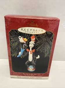 1999 The Cat in the Hat Hallmark Keepsake Ornament Dr. Seuss NIB Rare  - Picture 1 of 4