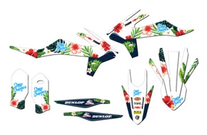 2019-2022 XCF TROPIC White Senge Graphics Kit Compatible with KTM - Picture 1 of 10