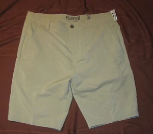 Purnell Mens Chino Compression Shorts, Beige, Polyester Elastane, Size 36, NEW - Picture 1 of 10