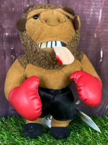 1997 InFamous Meanies Mike Tyson Bison Bitten Ear Stuffed Plush Vintage 90s Toy - Picture 1 of 13