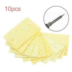 High Temperature Cleaning Sponge Soldering Iron Electric Welding Yellow - Picture 1 of 5
