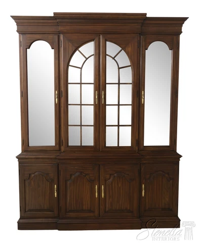 55586EC: HARDEN 4 Door Cherry China Cabinet Breakfront Cover