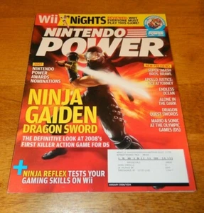 Nintendo Power Vol 224 Januar 2008 Ninja Gaiden DS Cover Magazin mit Poster - Bild 1 von 3