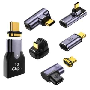 100W Magnetic USB Type-C OTG Adapter 40Gbps Thunderbolt Fast Charging Converter - Picture 1 of 16
