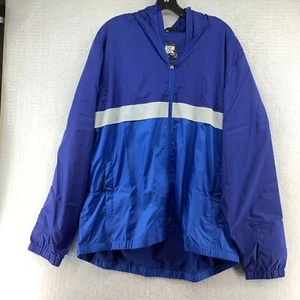 32 Degrees Cool Womens Full Zip Hooded Long Sleeve Blue Windbreaker Jacket Sz XL - Picture 1 of 10