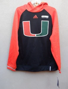 Adidas Miami Hurricanes M Para Hombre Naranja Negro Reflectante Sudadera con Capucha $85 - Mediana - Imagen 1 de 9