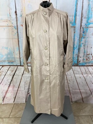 Worthington Essentials Woman RainCoat 12P Womens Petite Taupe Work Business Care — 第 1/4 张图片