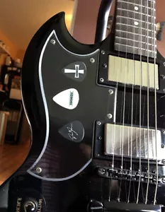 Kit de golpeador transparente Black Sabbath/selecciones de coleccionista para Epiphone G400 zurdo antiguo - Imagen 1 de 8
