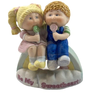 "Statuetta vintage patch cavolo bambini ""Be My Sweetheart!" Ceramica 3,75"H 1985 - Foto 1 di 4