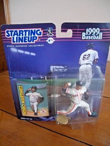 1999 PEDRO MARTINEZ Starting Line Up Boston Red Sox Card & Figure - NIB - Picture 1 of 6