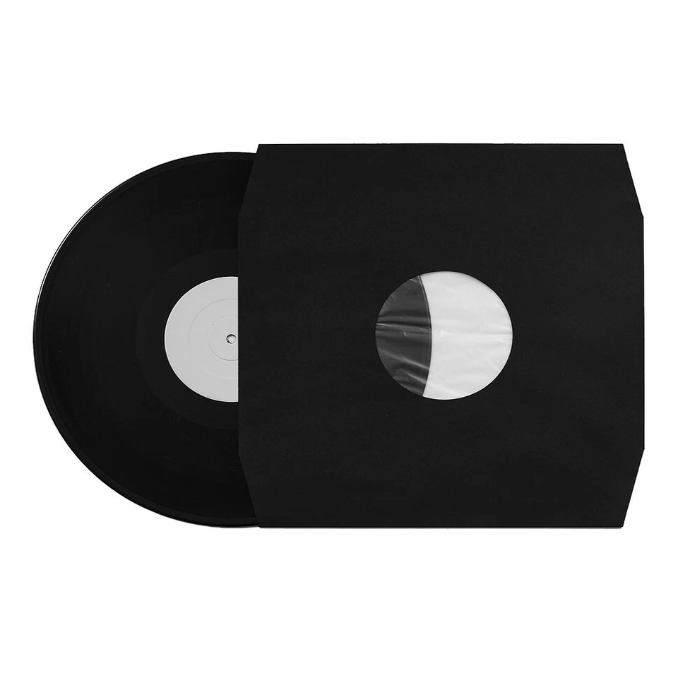 VINYL CARE BY HHV 50x 12" Record Inner Sleeves - Innenhüllen (Eckschnitt / antistatisch /... Black