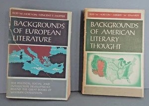 2 VTG Appleton Century Crofts Background in Literature Books 1950s - Foto 1 di 16