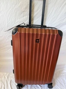 $440 CHAMPS 25" Element Copper Hardside Luggage Medium Suitcase TSA Built In - Picture 1 of 7